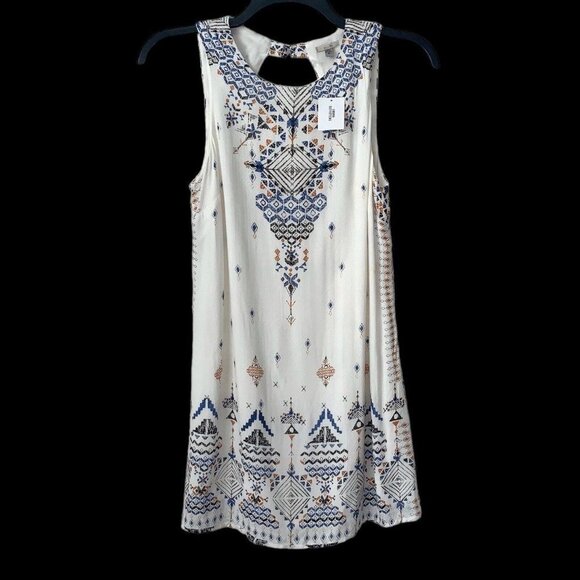 Urban Outfitters Ecote Guinevere Dress NEW Womens Medium White Cut Out Back - Picture 1 of 11